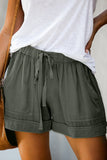 Drawstring Casual Shorts with Pocket