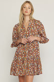 Fall Floral Dress