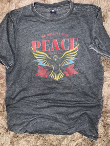 Graphic "Peace" T